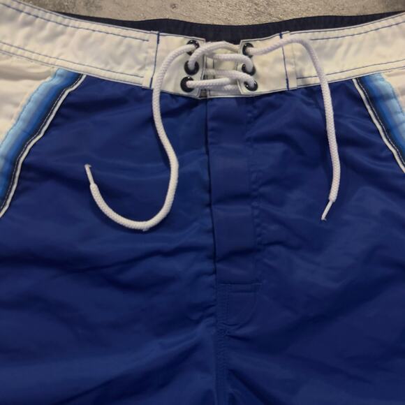 VTG 90s Tommy Hilfiger Board Shorts Swim Trunks Satin‎ Nylon Mesh Liner - Picture 2 of 13